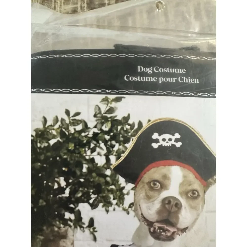Ashland Pirate Dog Costume - Black and Red Size Large
